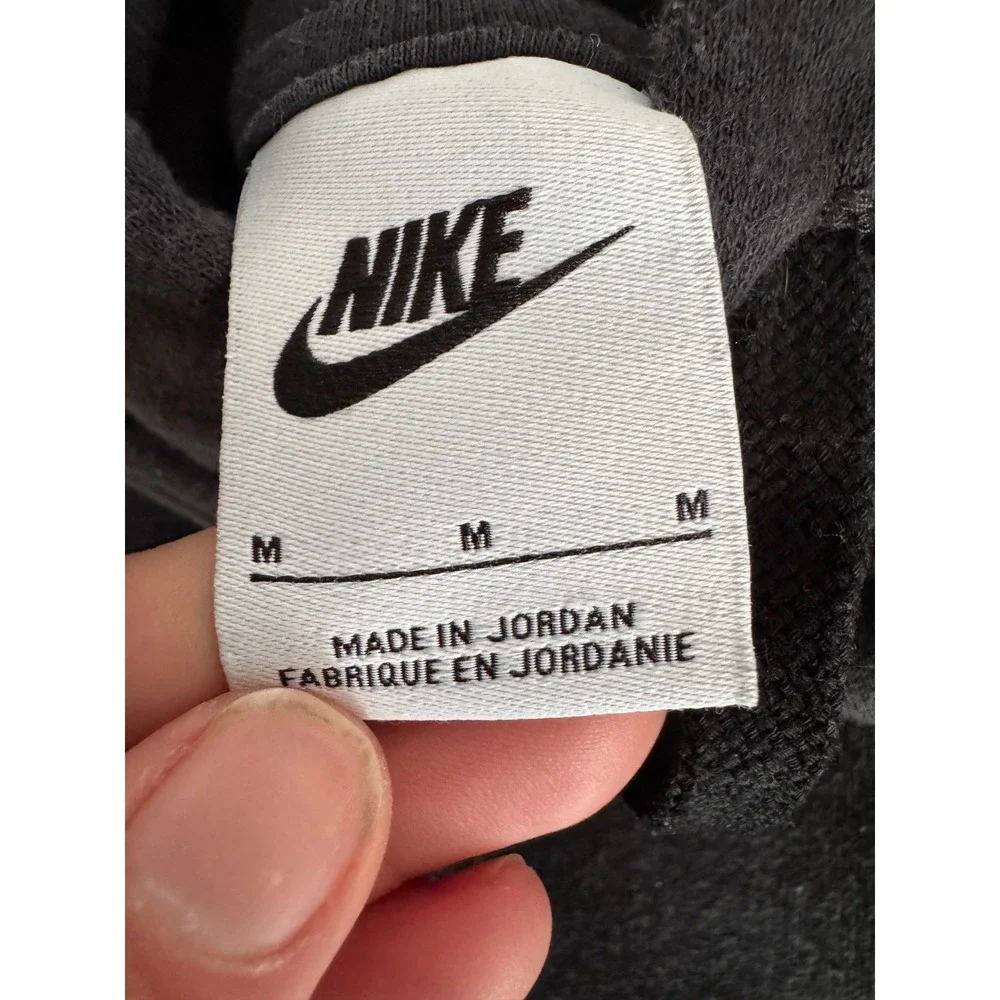 Nike Sportswear Club Fleece Hoodie Black‎ Pullover Sweatshirt Mens Size M